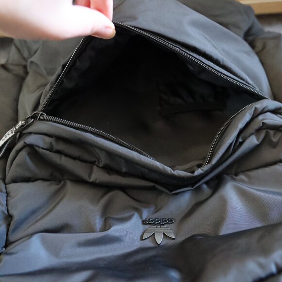 Adidas Originals Black Puffer Backpack - Picture 12 of 13